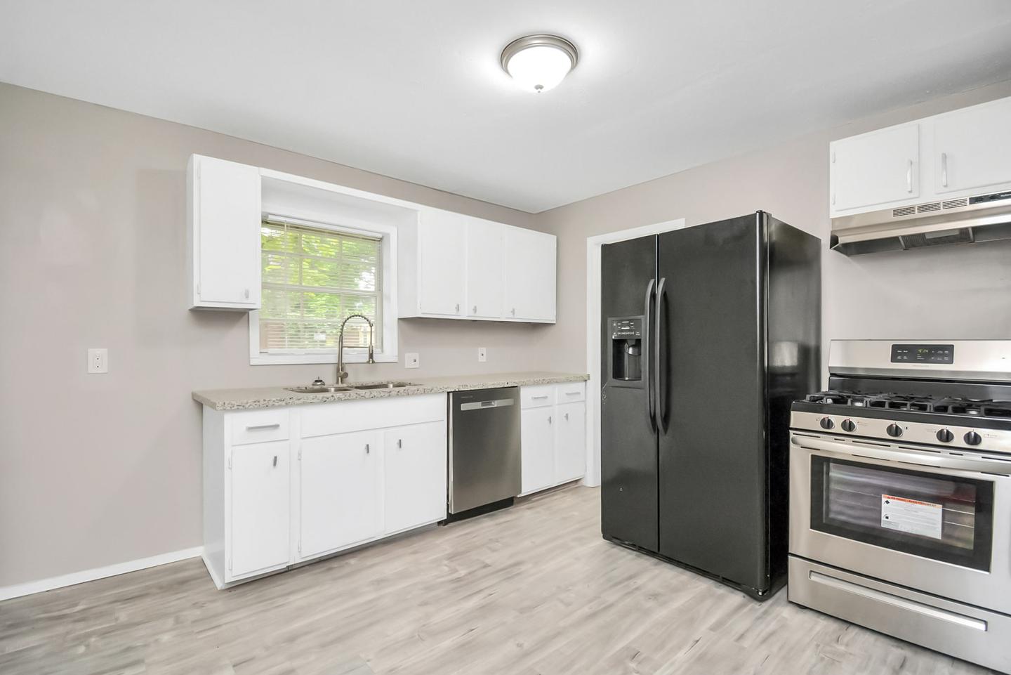 Common spaces including the kitchen