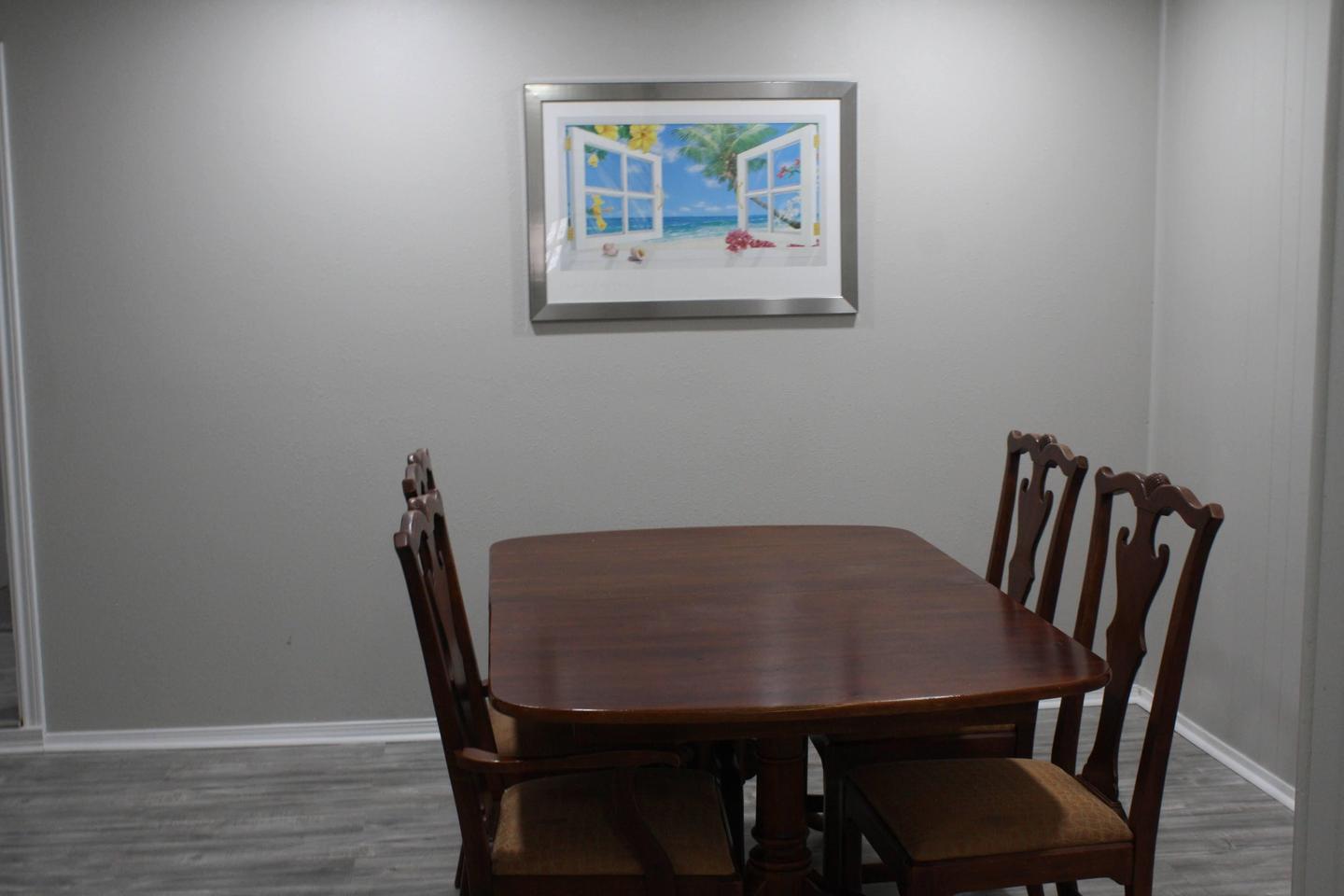Common spaces including the kitchen