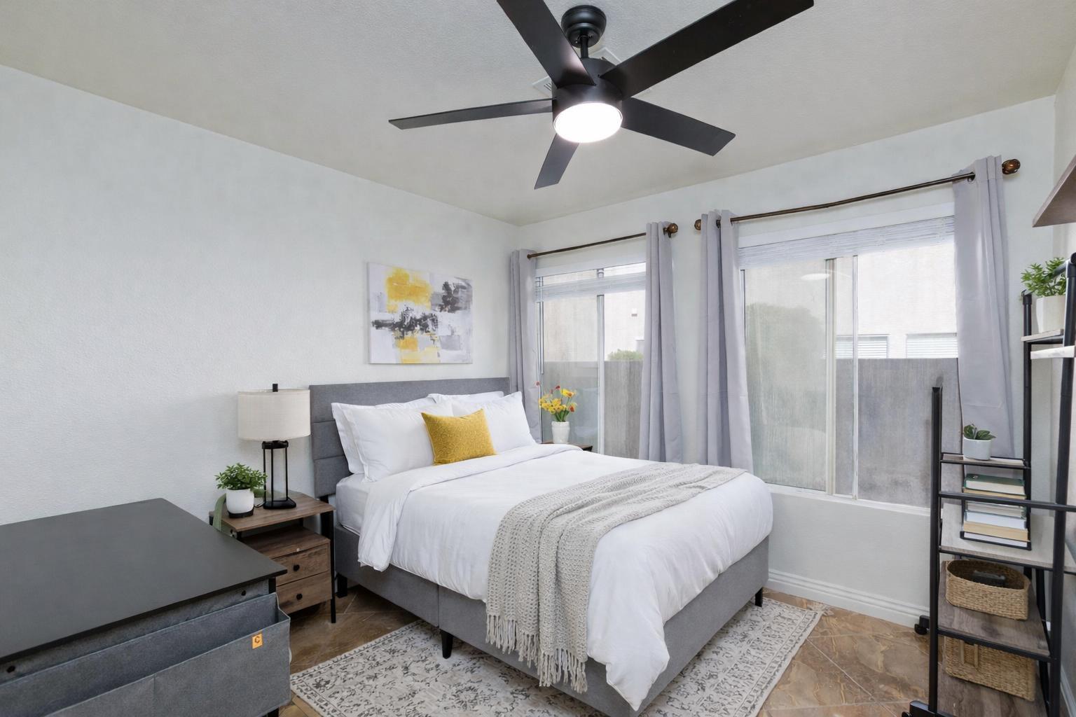 Bright room with natural lighting