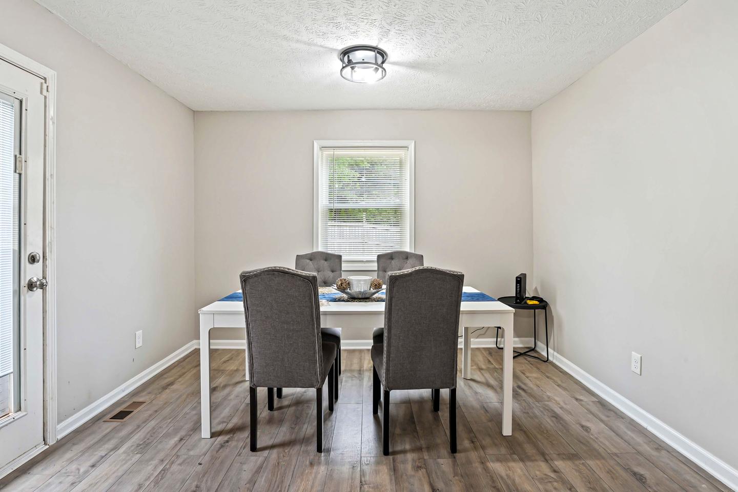 Common spaces including the kitchen