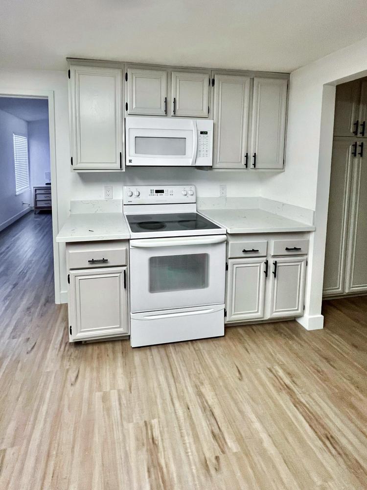 Common spaces including the kitchen