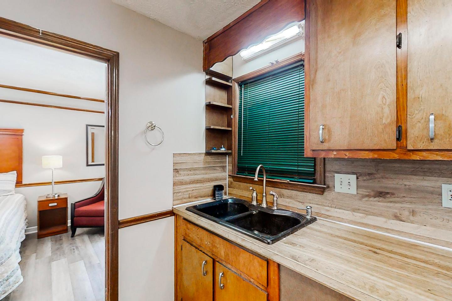 Common spaces including the kitchen
