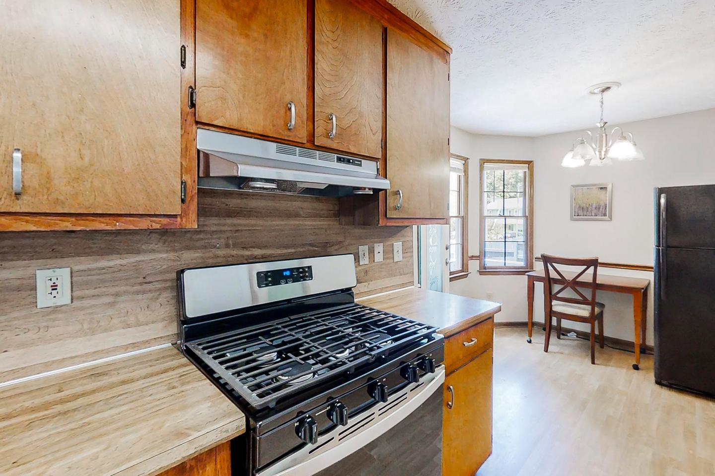 Common spaces including the kitchen