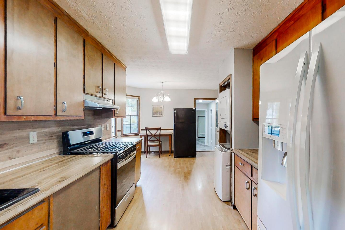 Common spaces including the kitchen