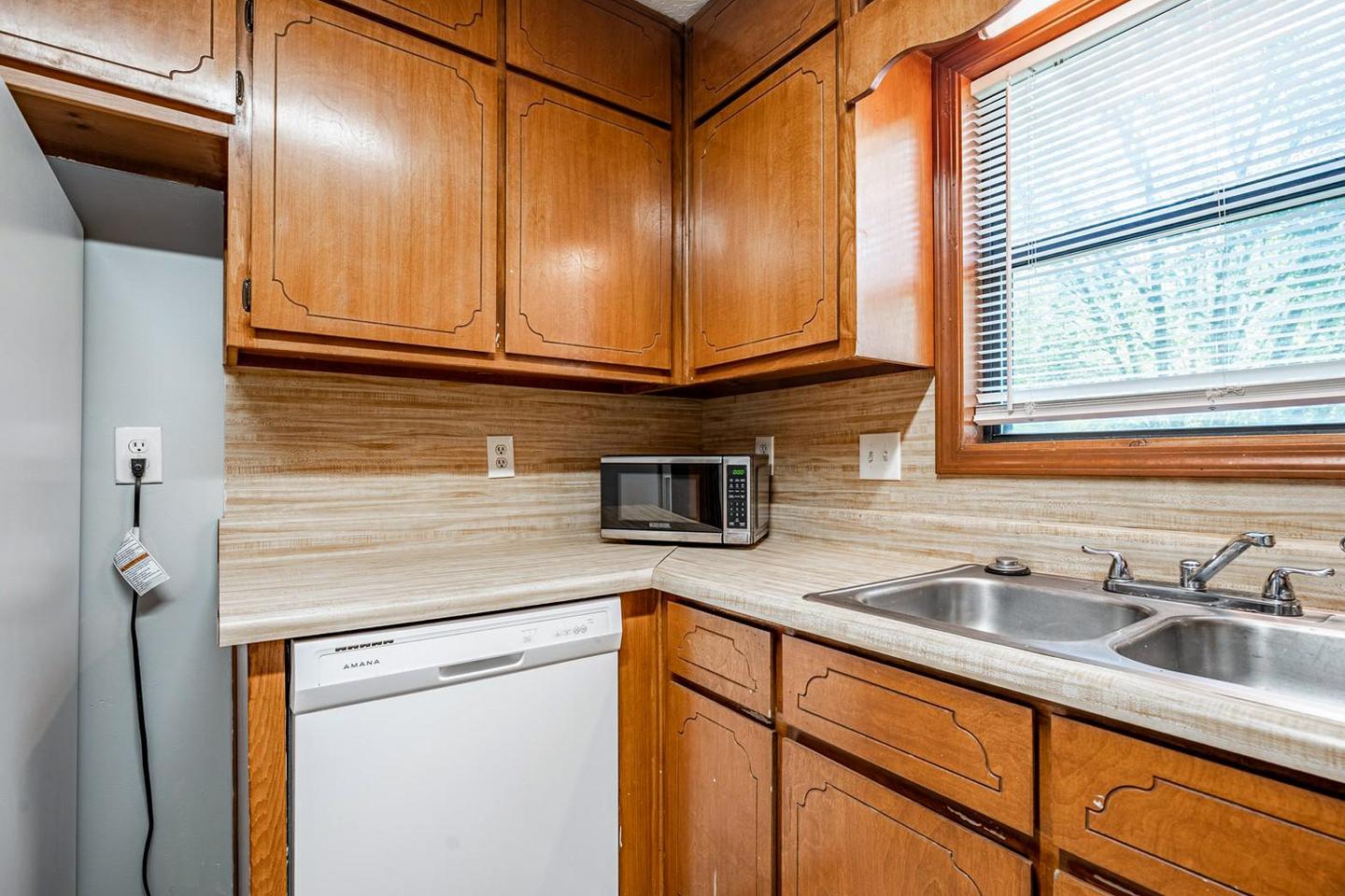 Common spaces including the kitchen
