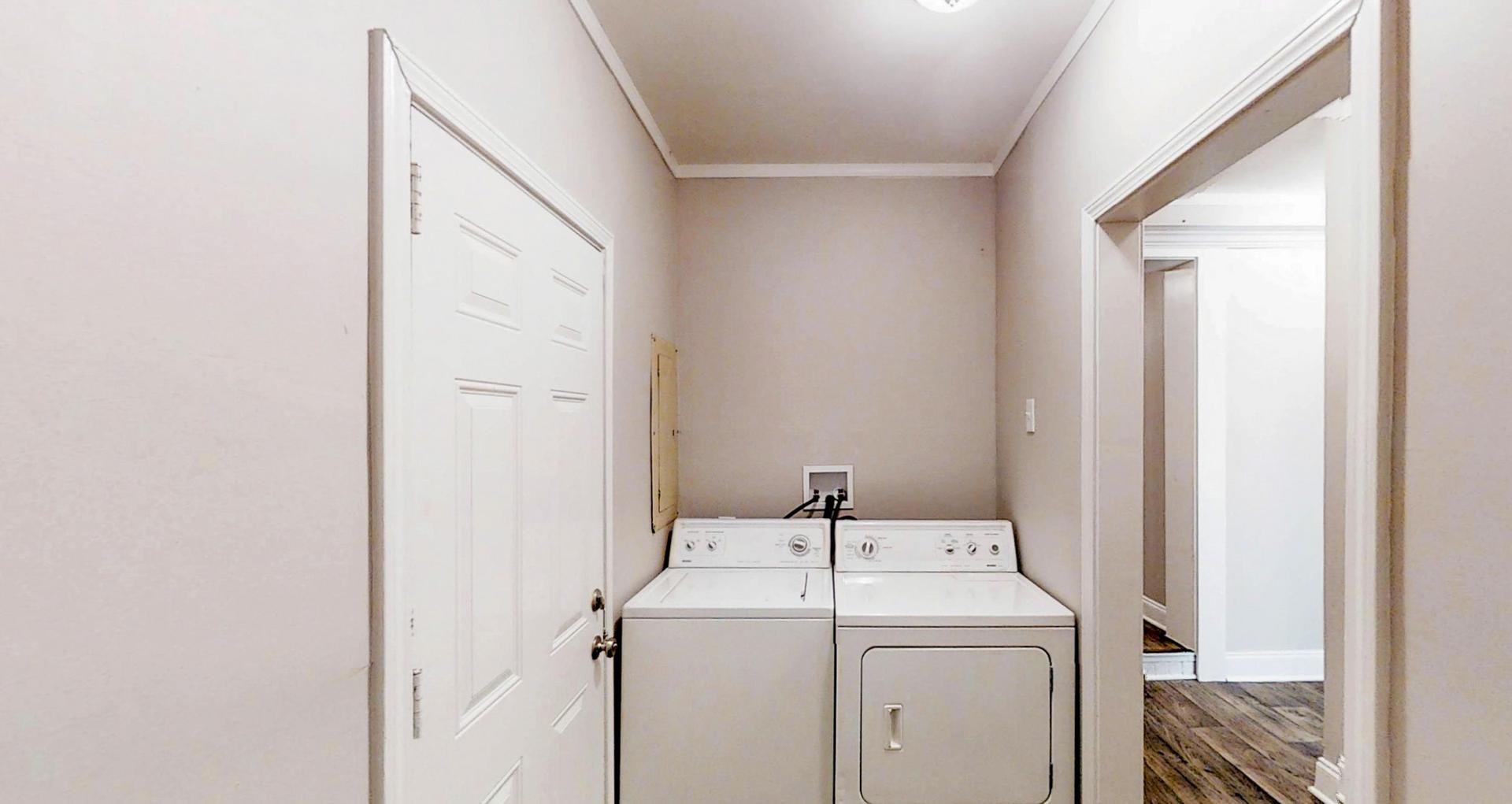 Common spaces including the kitchen