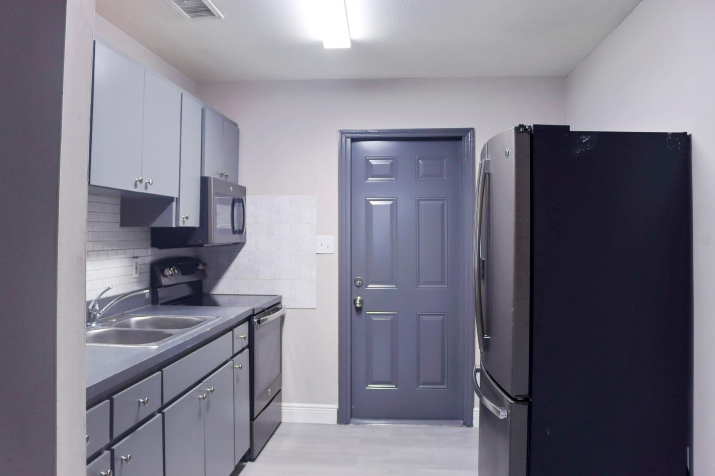 Common spaces including the kitchen