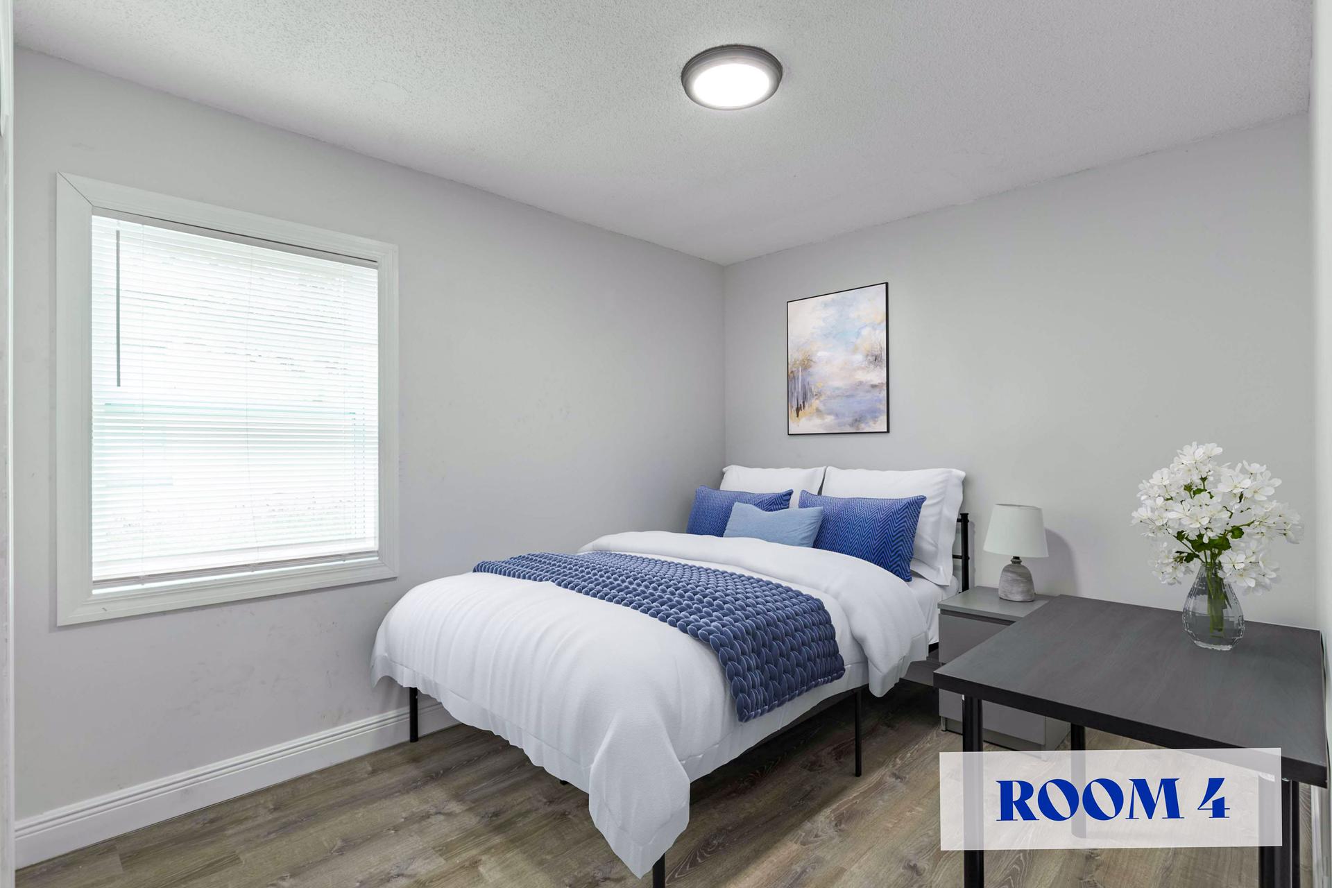 bedroom, detected:bed, window blind