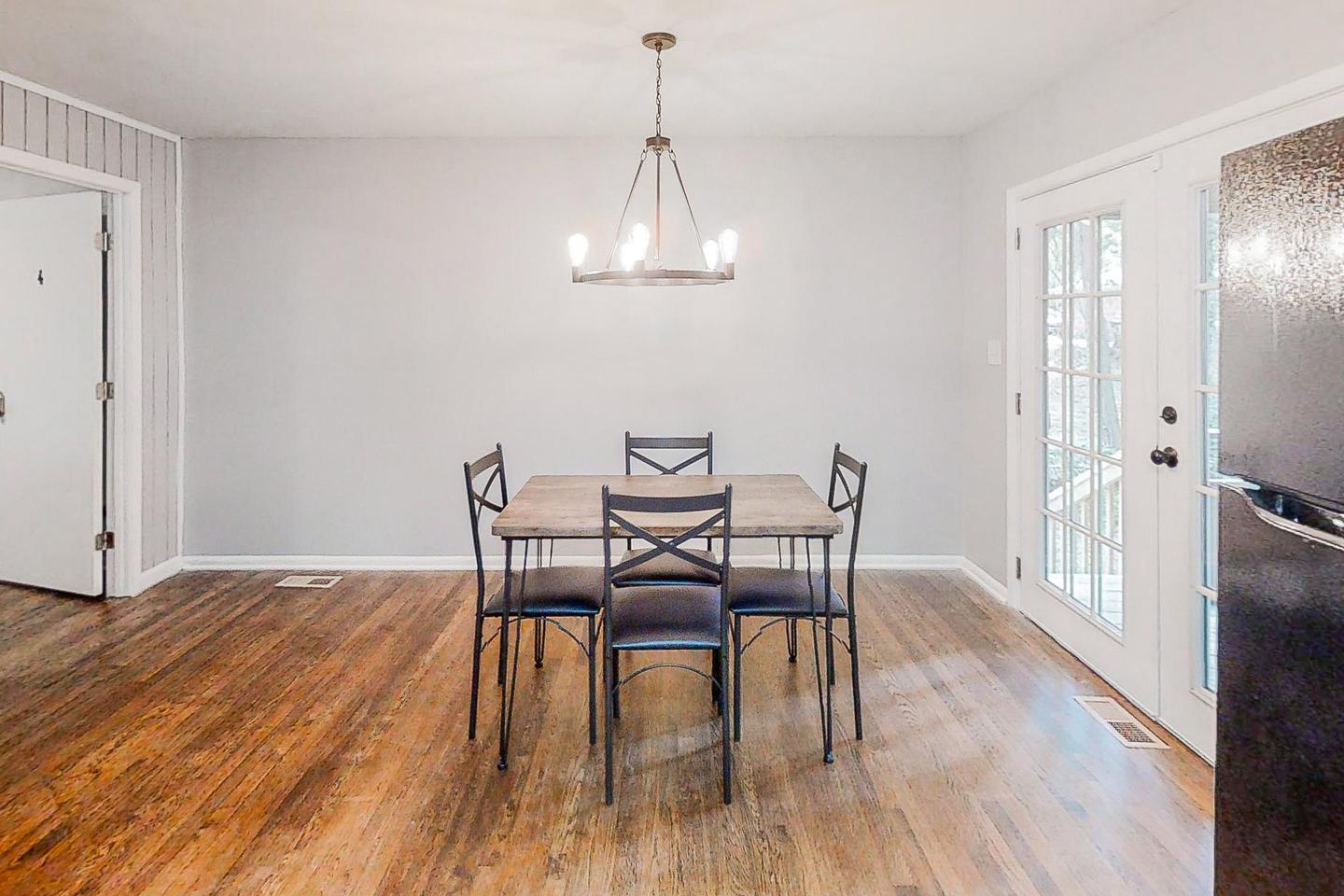 Common spaces including the kitchen