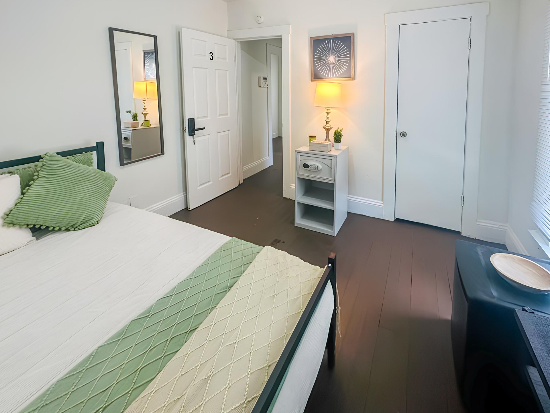bedroom, detected:bed, window blind