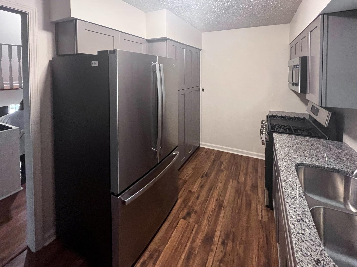 Common spaces including the kitchen