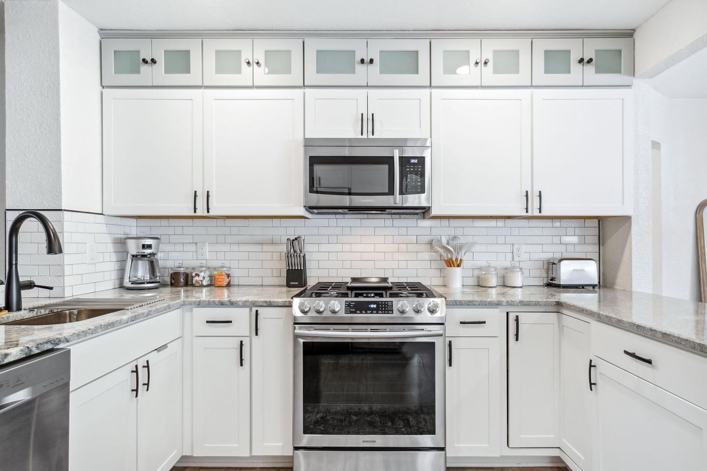 Common spaces including the kitchen