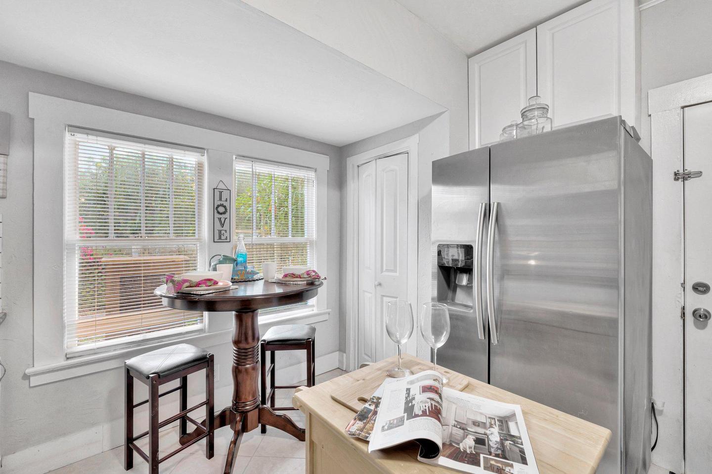 Common spaces including the kitchen