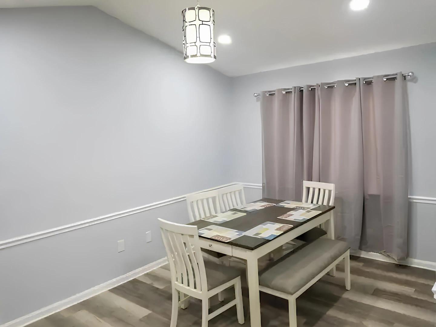 Common spaces including the kitchen