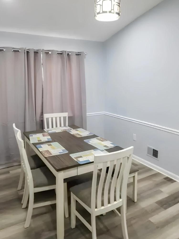 Common spaces including the kitchen