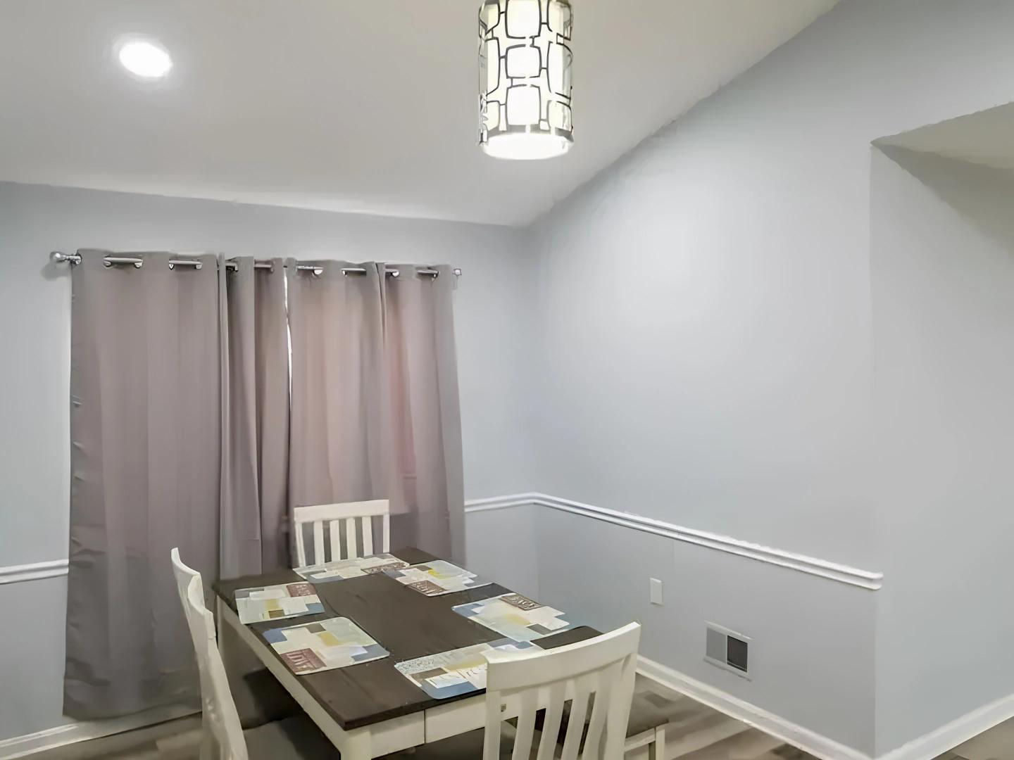 Common spaces including the kitchen