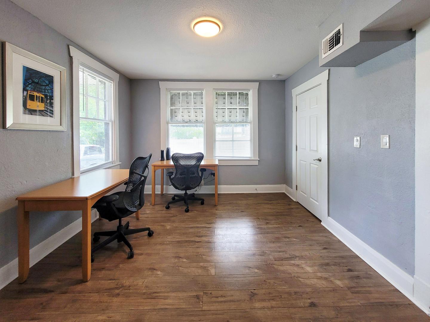 Common spaces including the kitchen