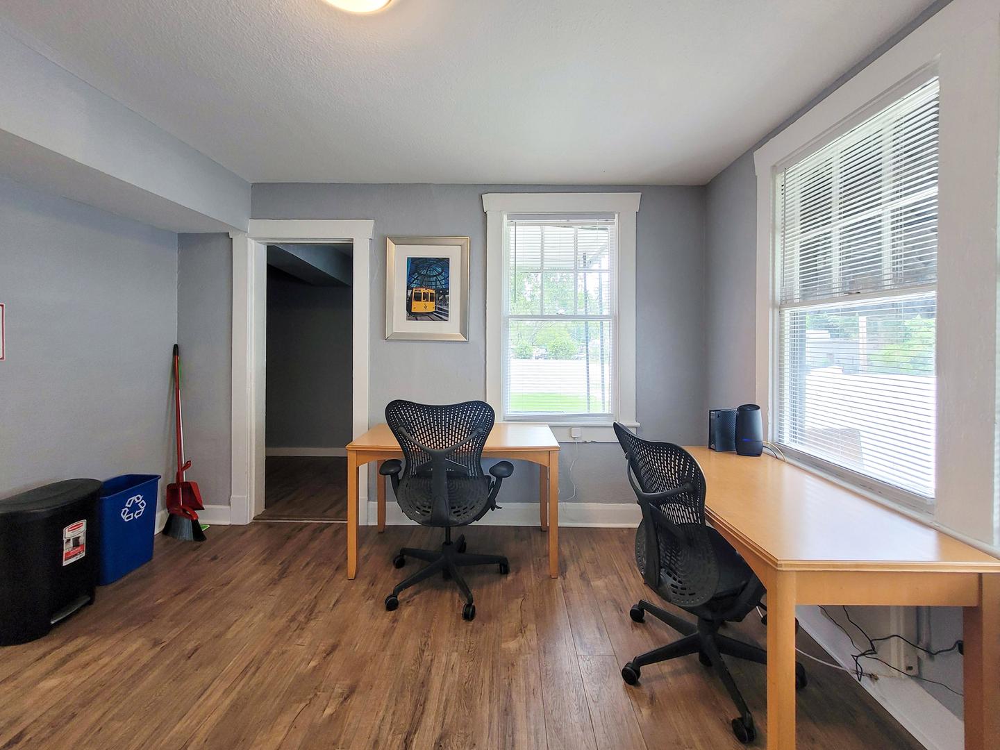 Common spaces including the kitchen