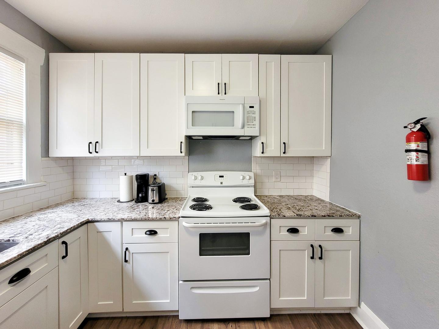 Common spaces including the kitchen