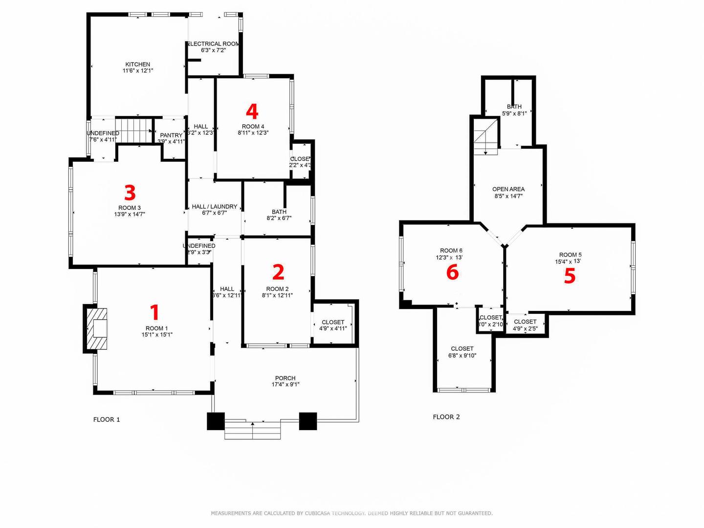 Common spaces including the kitchen