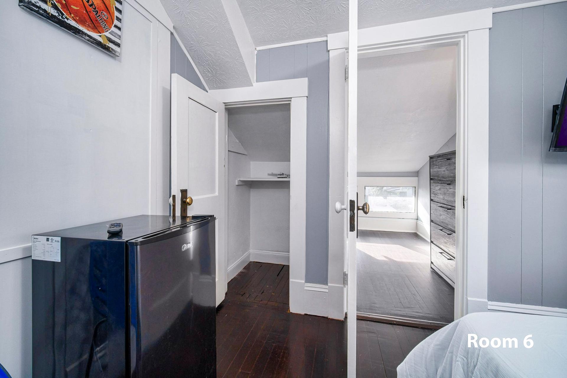 Room 6 Closet and extra storage