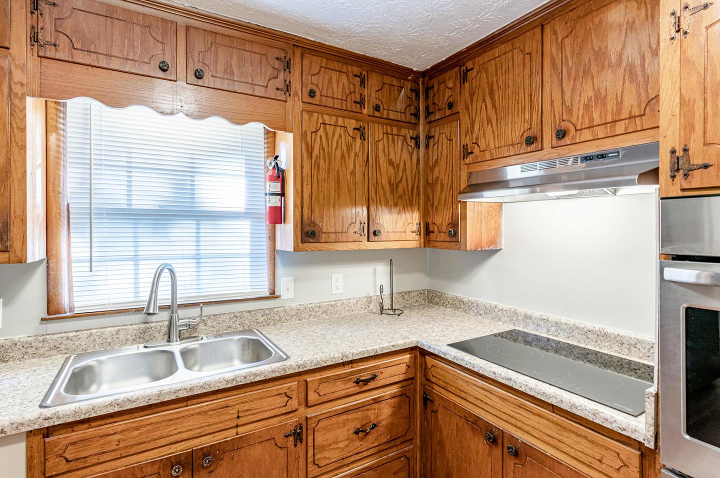 Common spaces including the kitchen