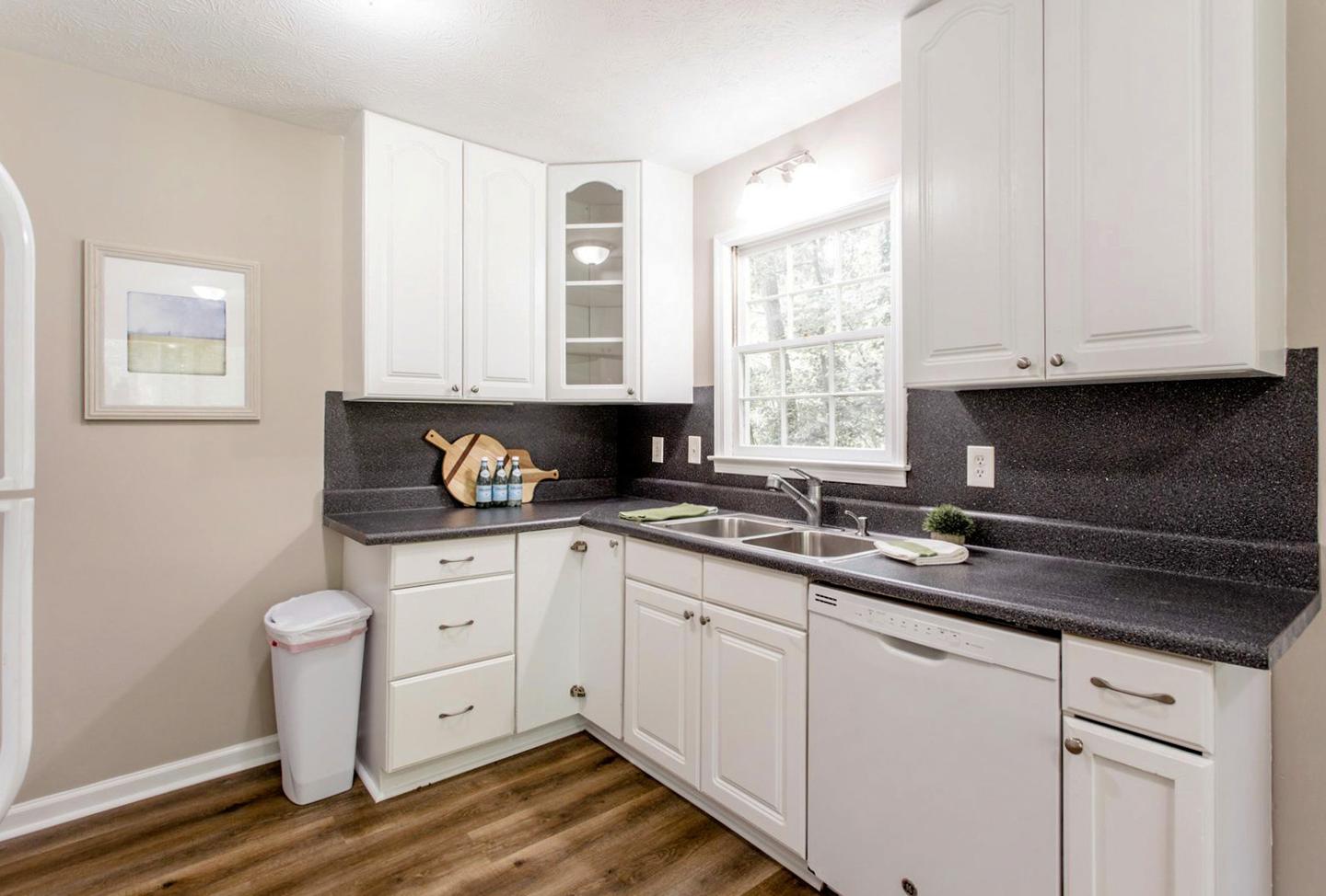 Common spaces including the kitchen
