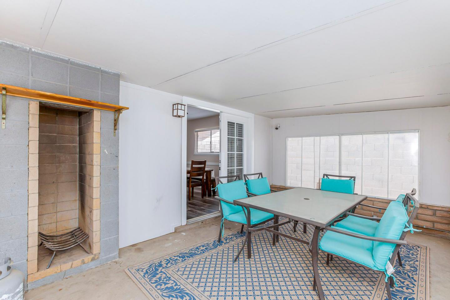 Common spaces including the kitchen