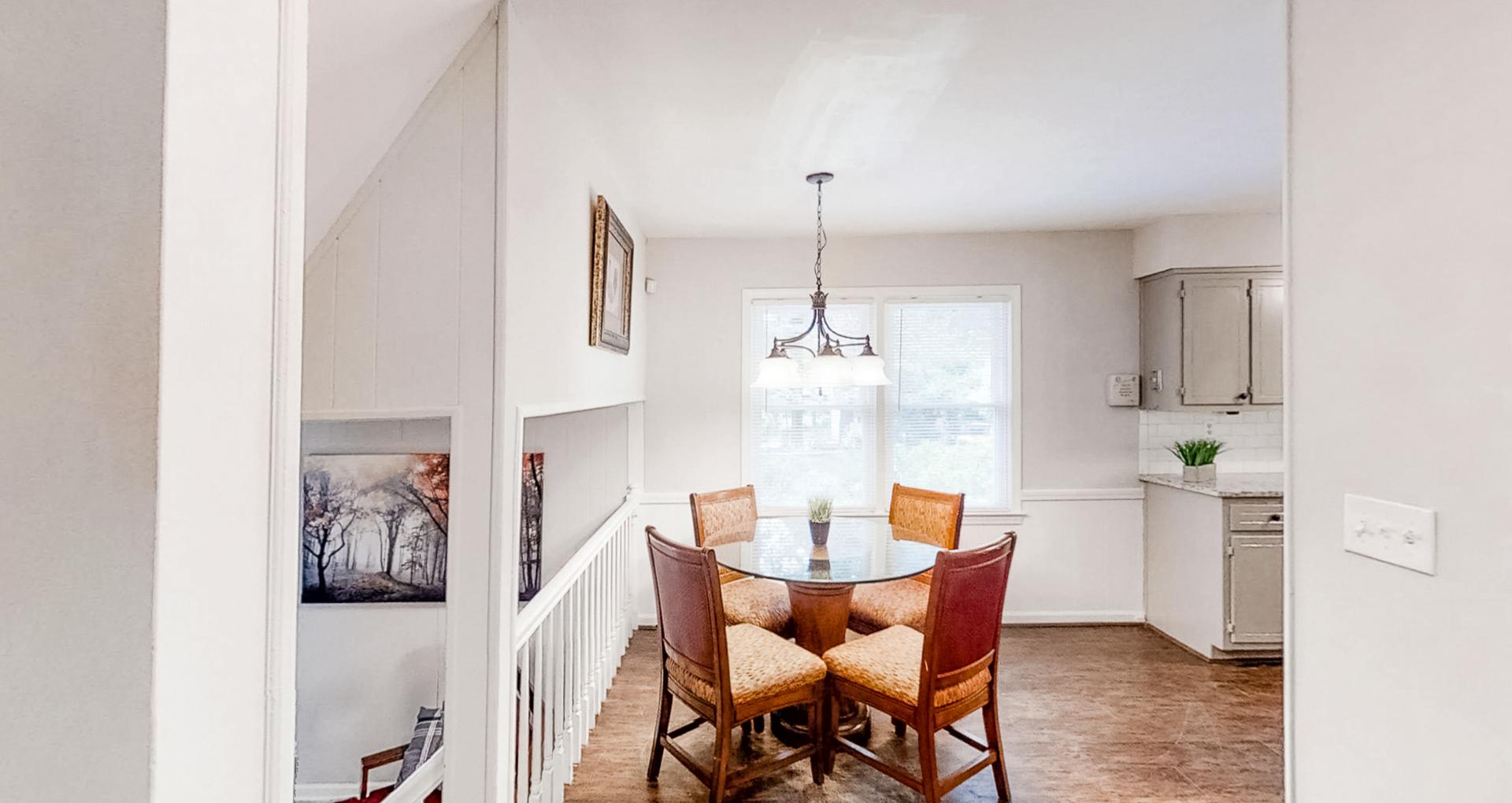 Common spaces including the kitchen