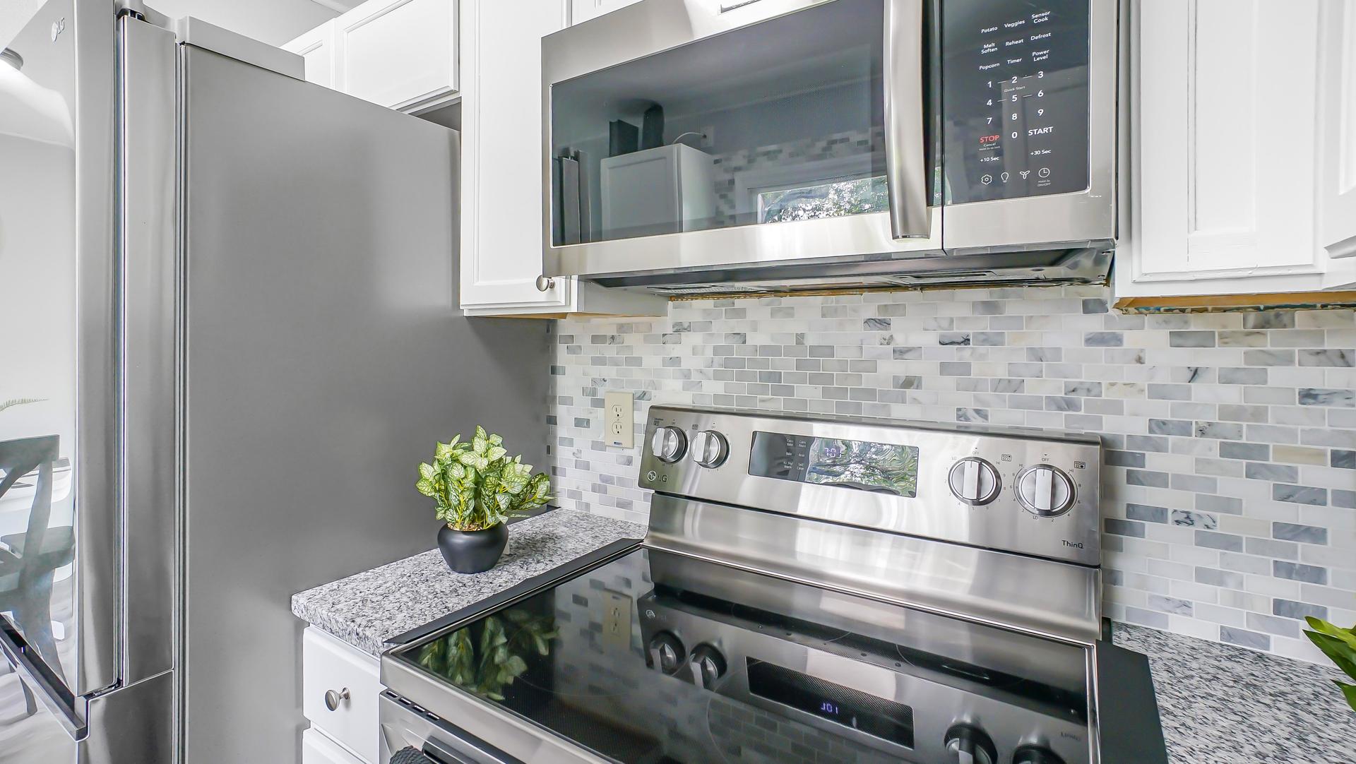Common spaces including the kitchen