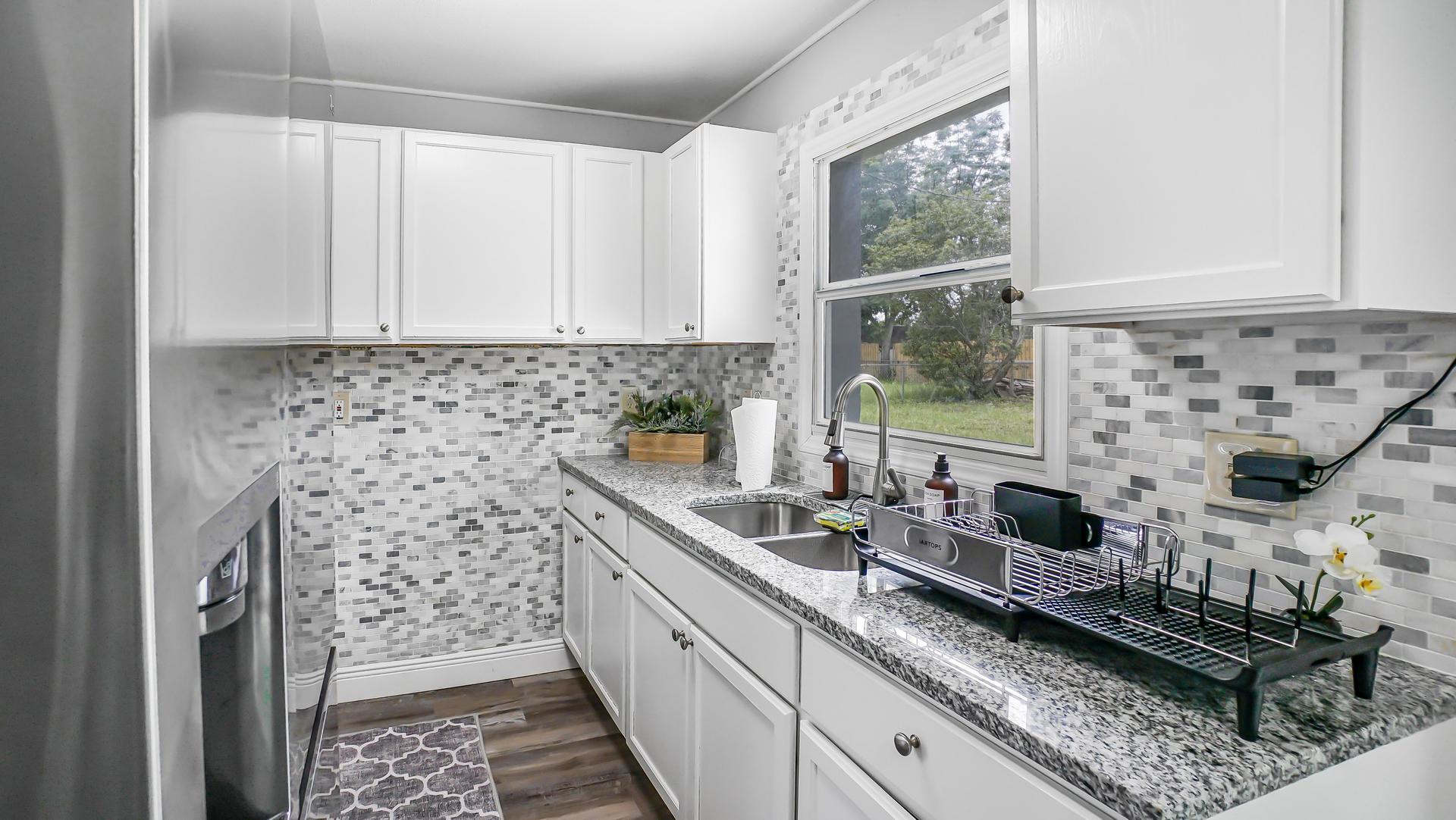 Common spaces including the kitchen