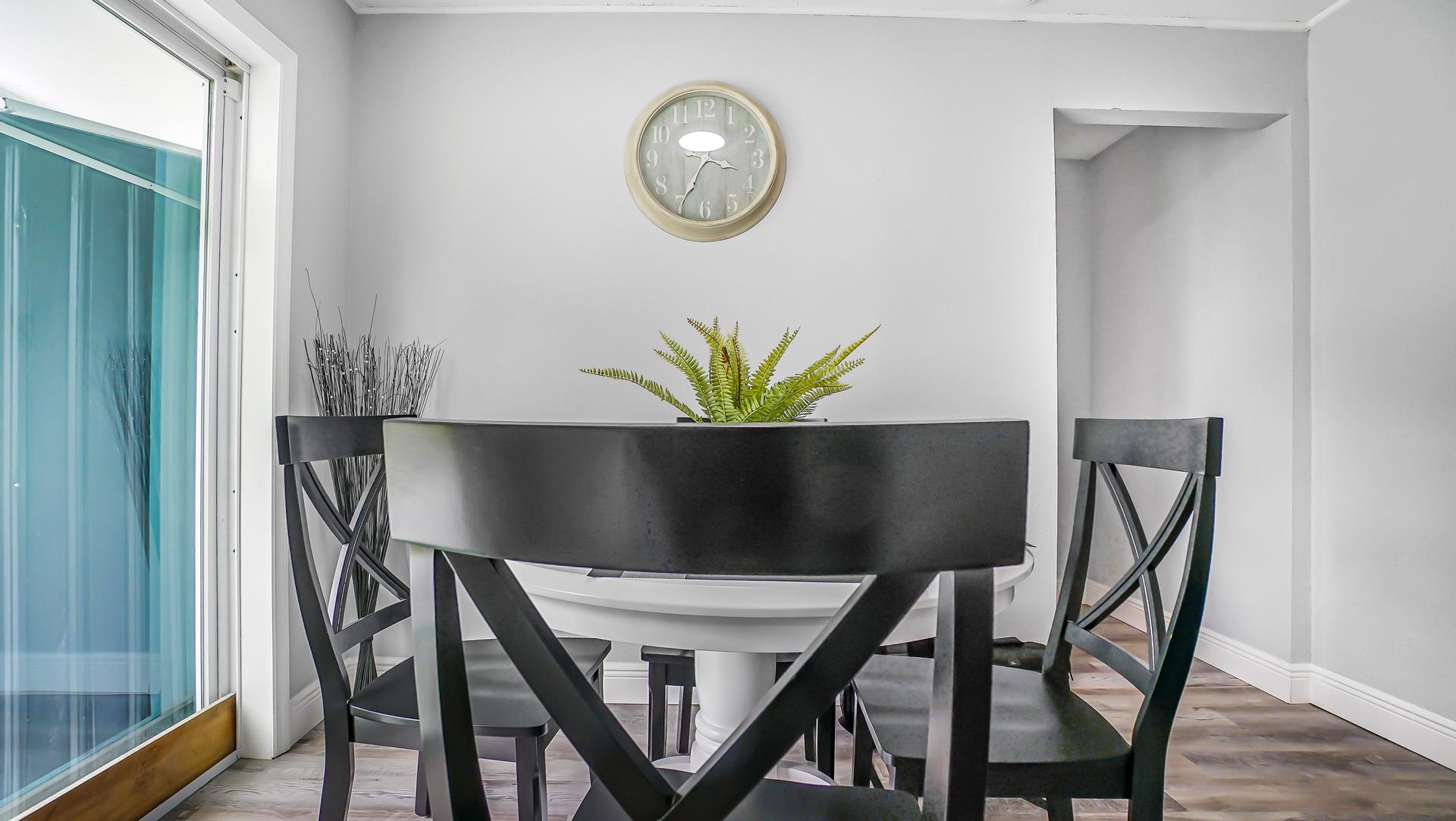 Common spaces including the kitchen