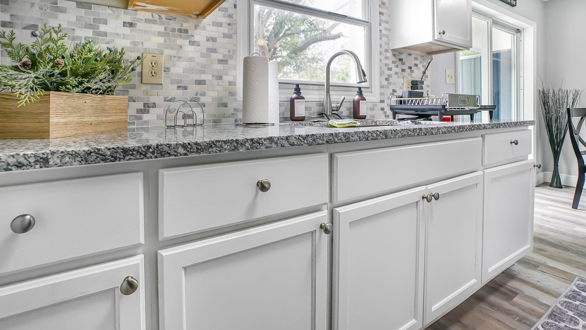 Common spaces including the kitchen