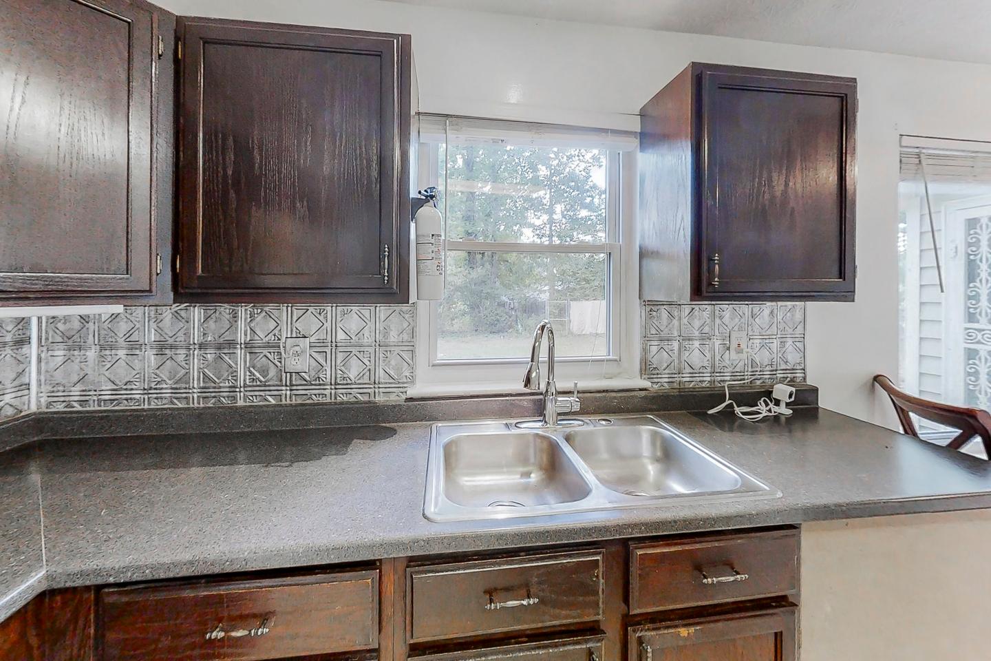 Common spaces including the kitchen