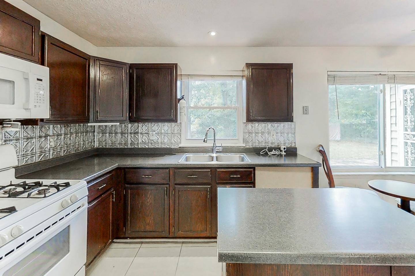 Common spaces including the kitchen