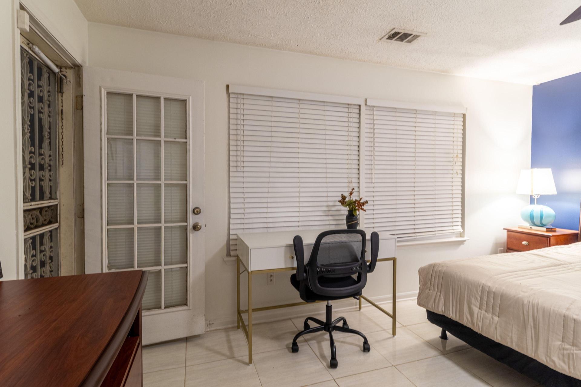 Work space and desk chair