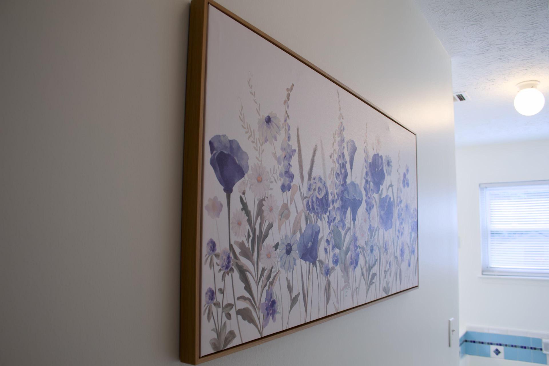 Artwork in hall way