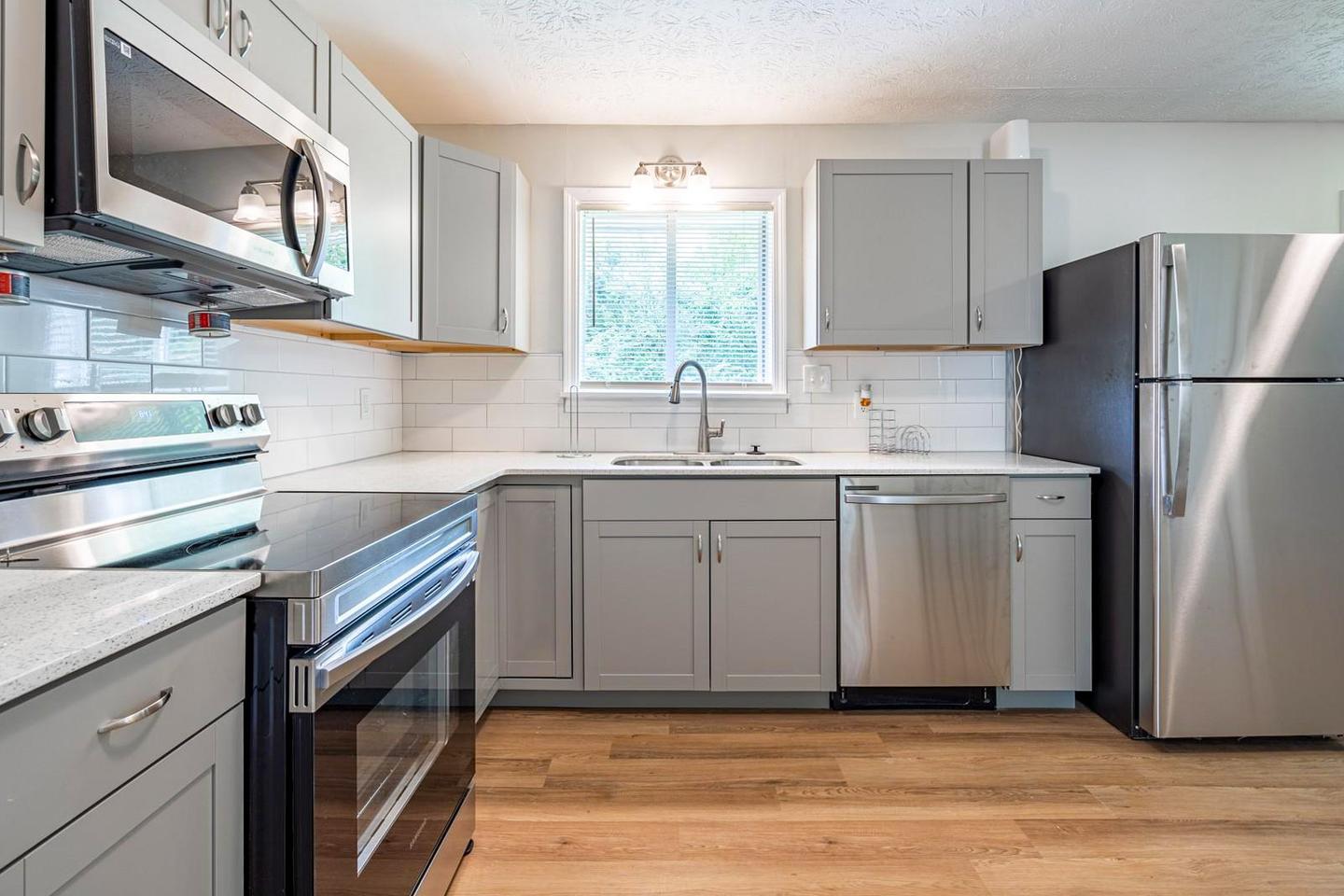 Common spaces including the kitchen