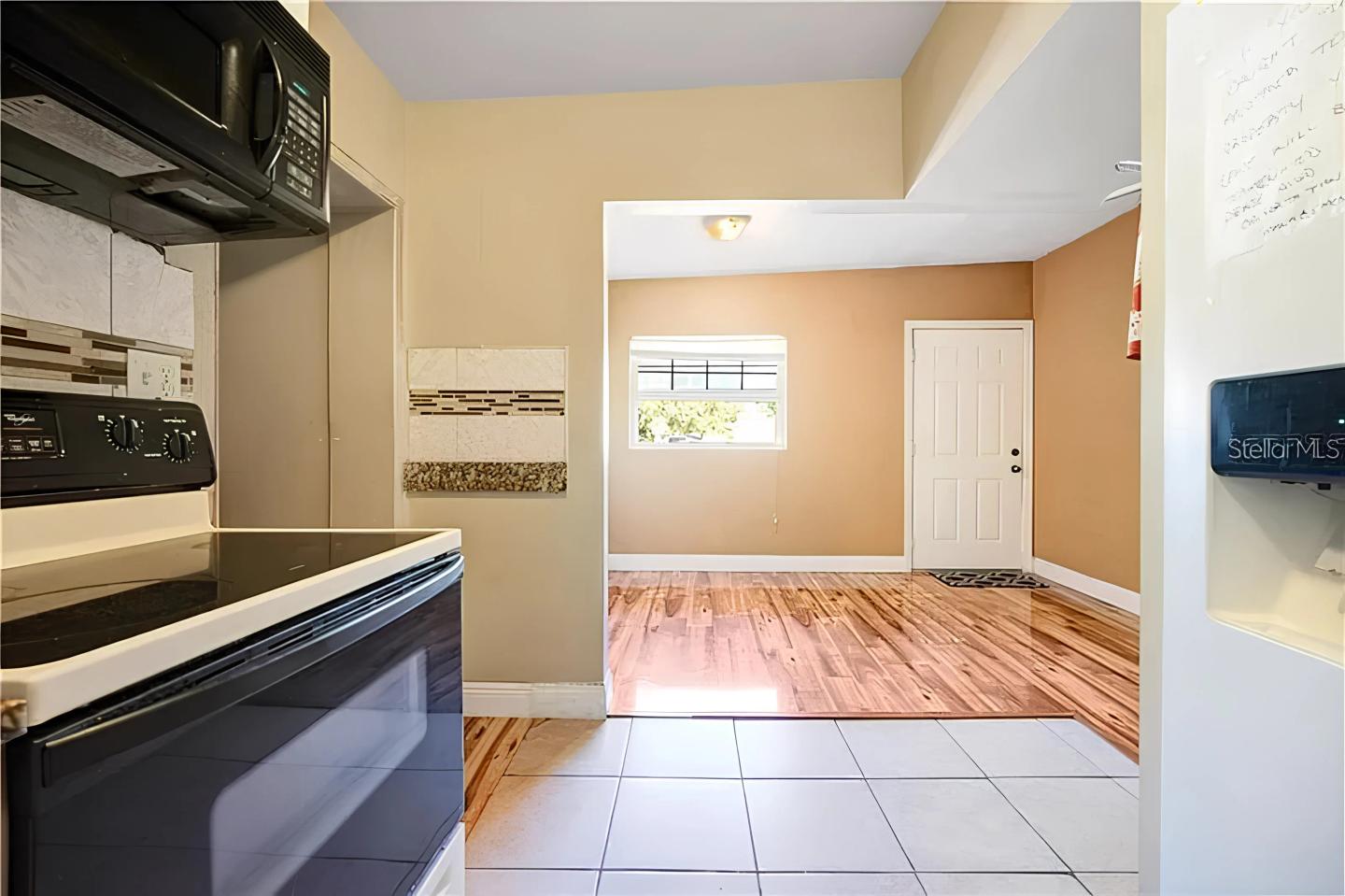 Common spaces including the kitchen