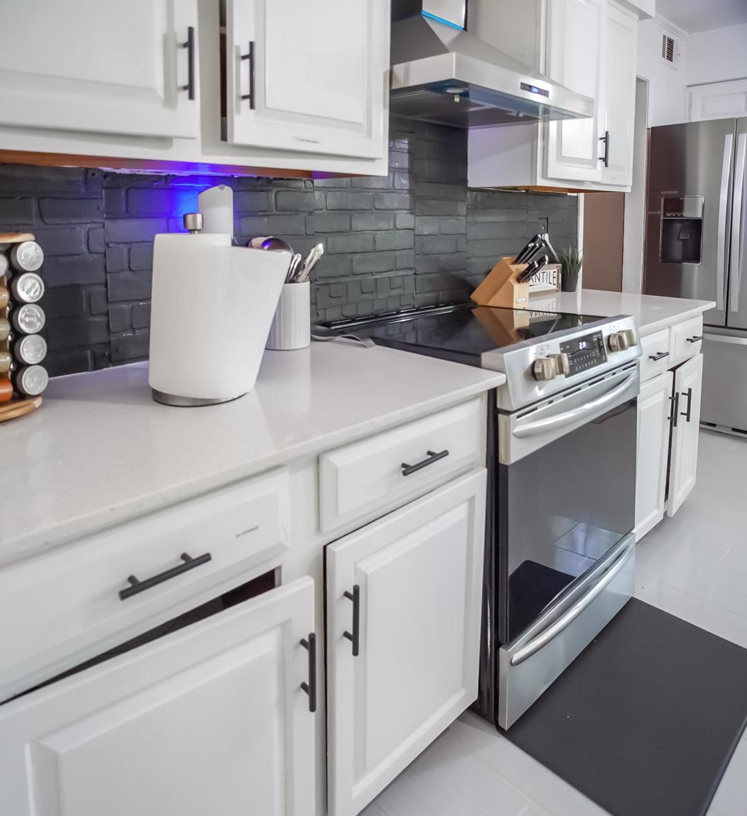Common spaces including the kitchen