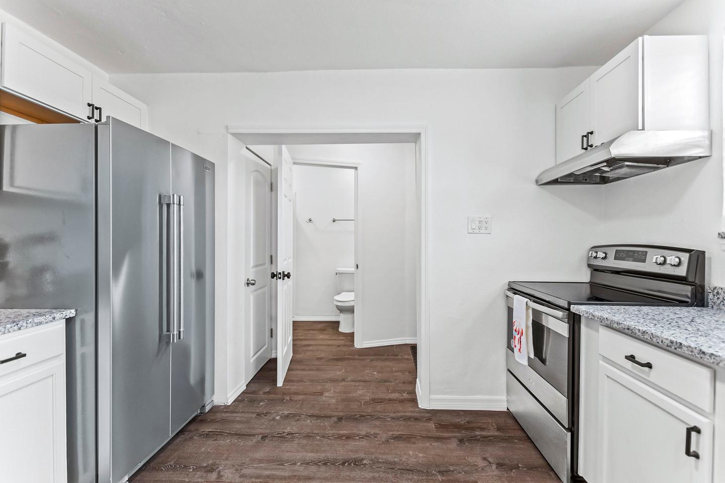 Common spaces including the kitchen