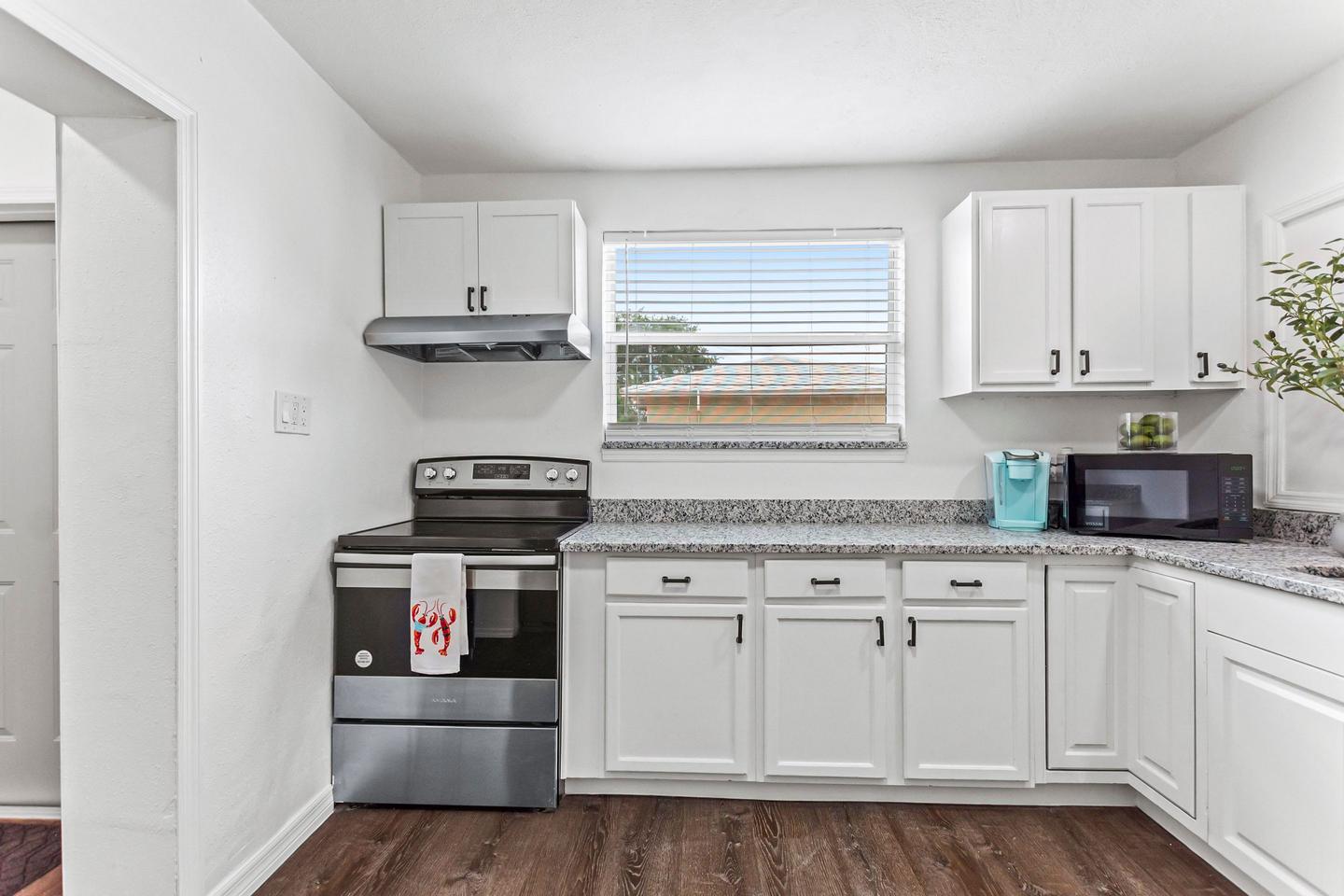 Common spaces including the kitchen