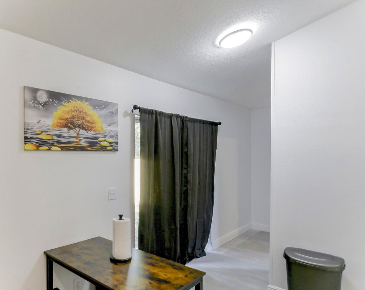 Common spaces including the kitchen