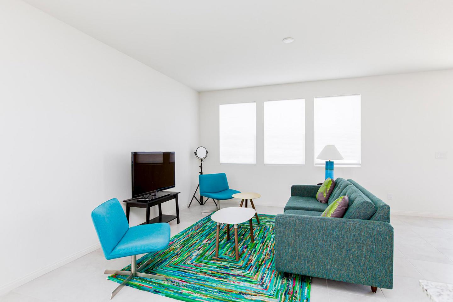 Common spaces including the kitchen