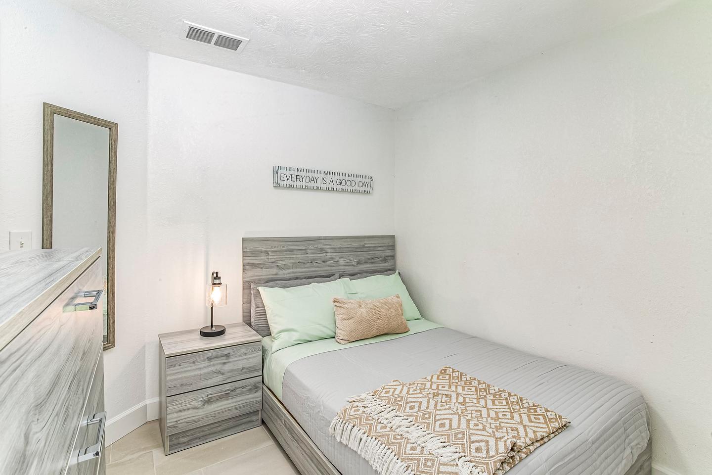 Private Entrance, Centrally located Full Rm, Chest & Mirror