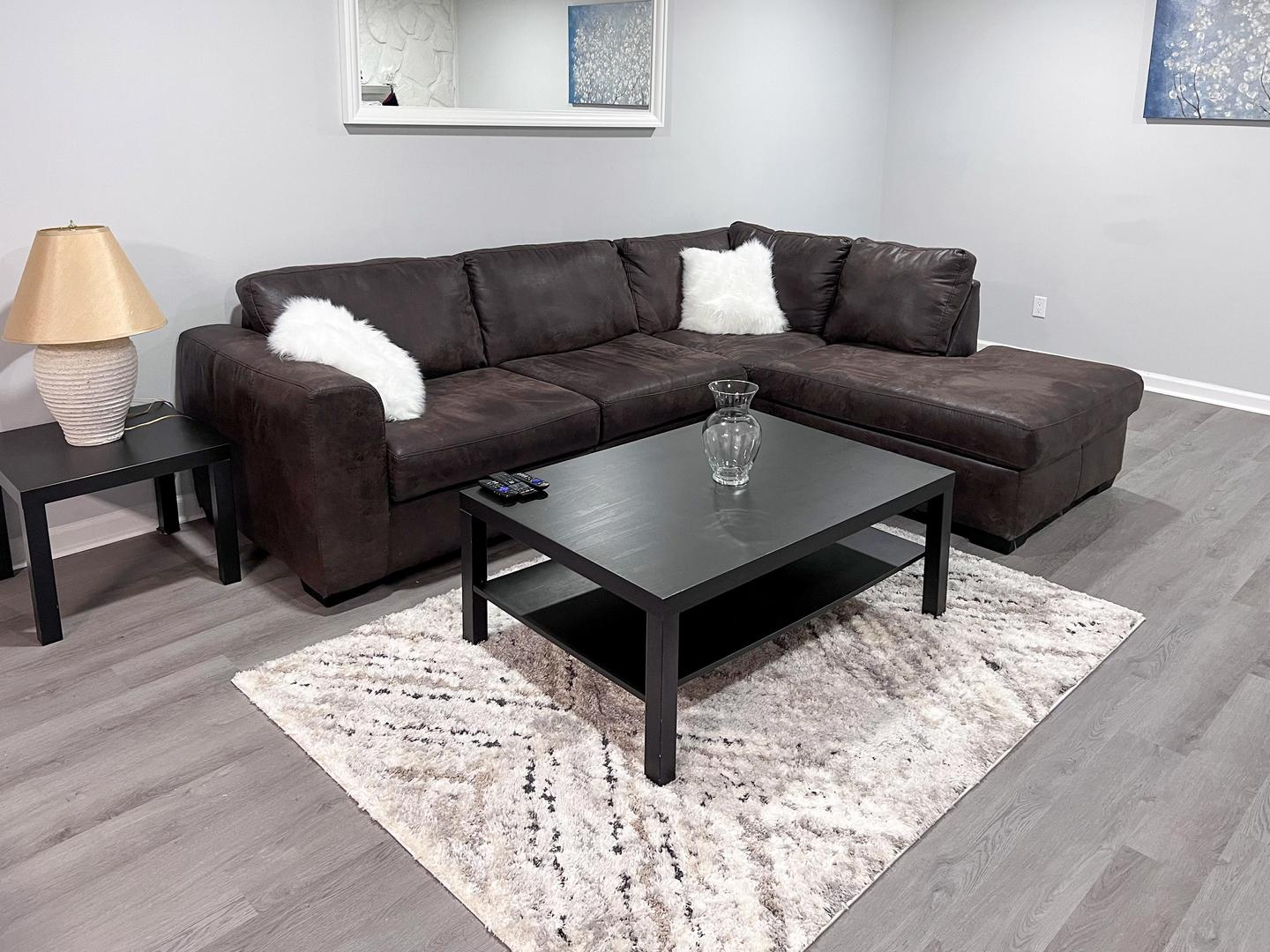 Common spaces including the kitchen