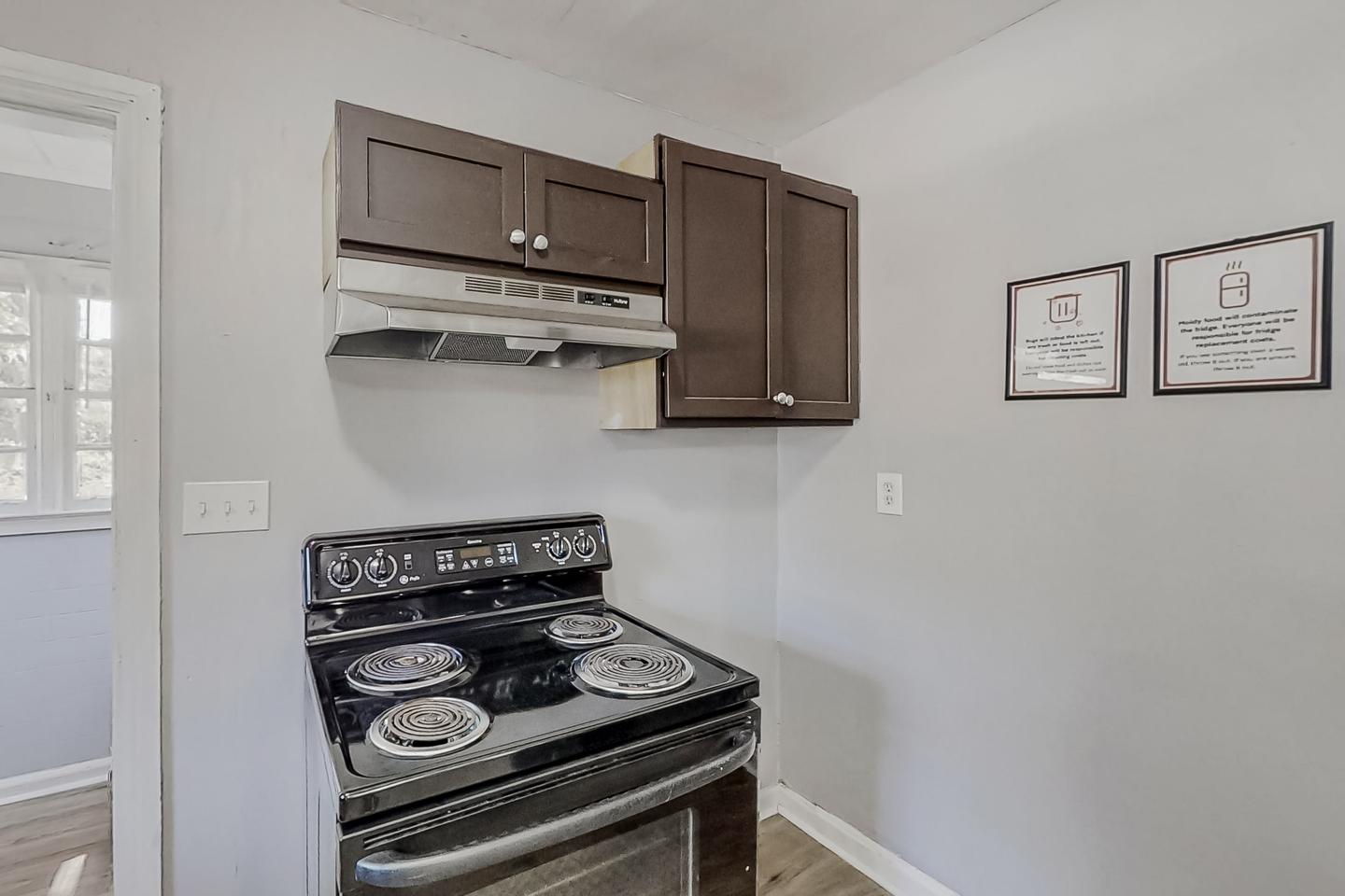 Common spaces including the kitchen