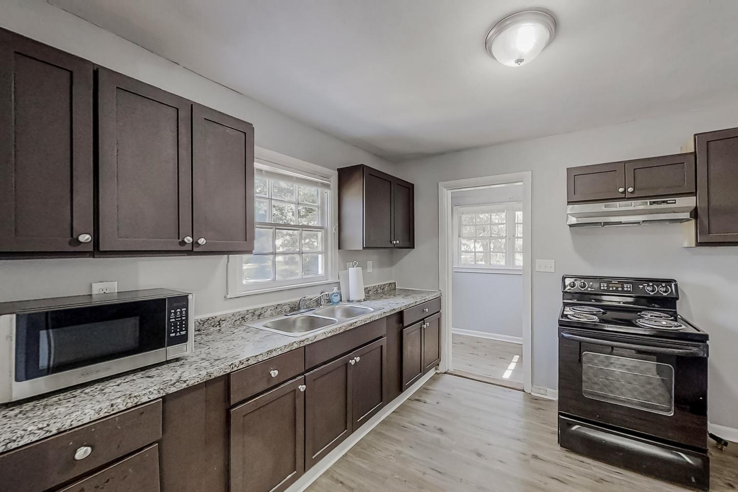 Common spaces including the kitchen
