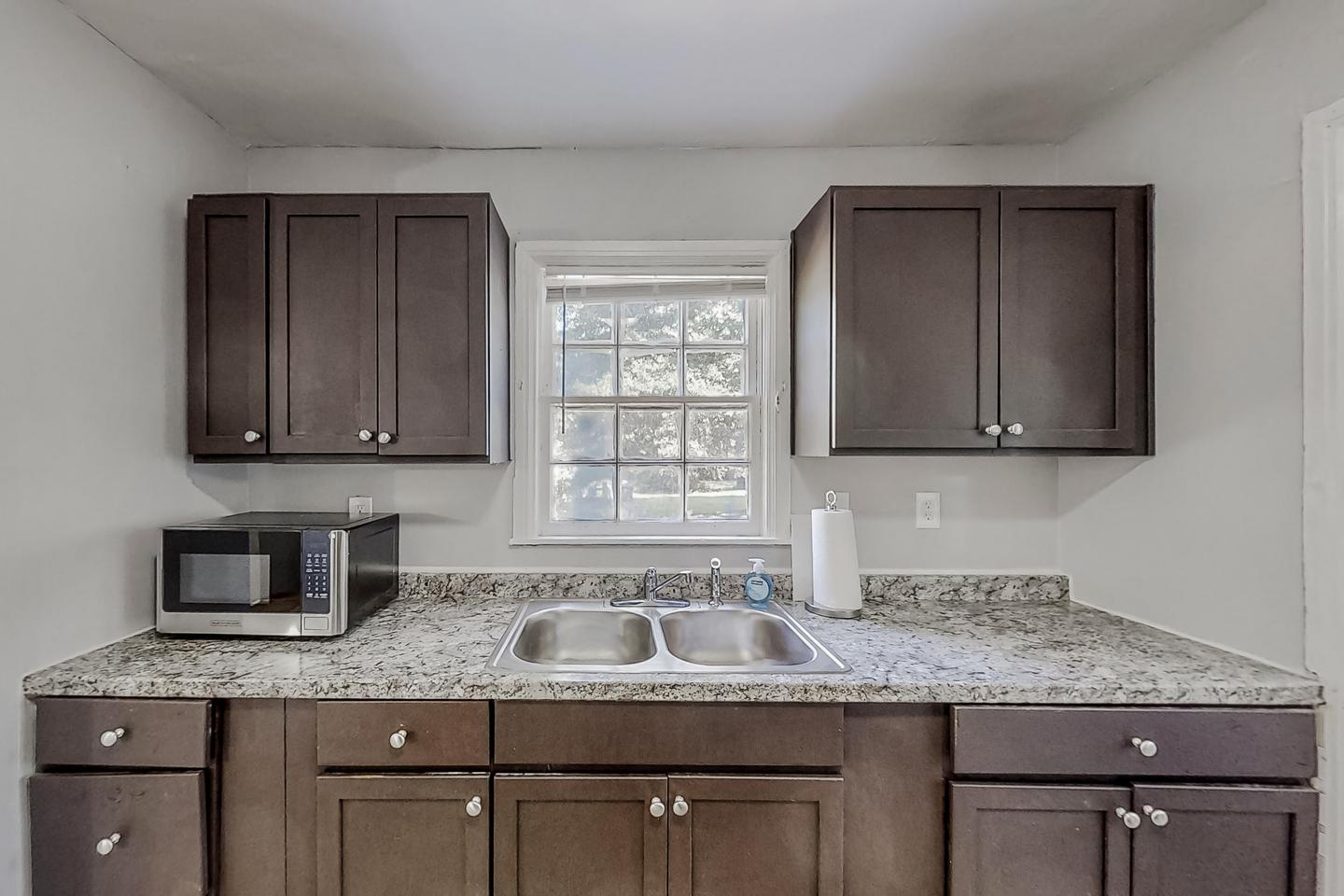 Common spaces including the kitchen