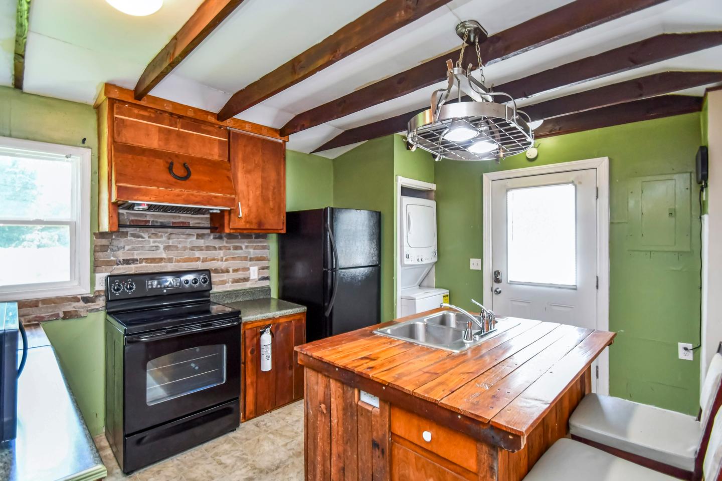 Common spaces including the kitchen